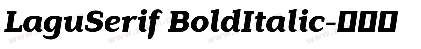 LaguSerif BoldItalic字体转换